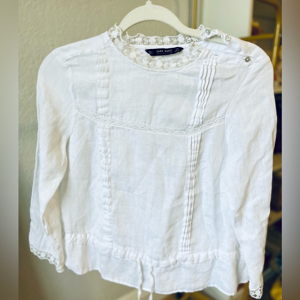 Zara linen blouse